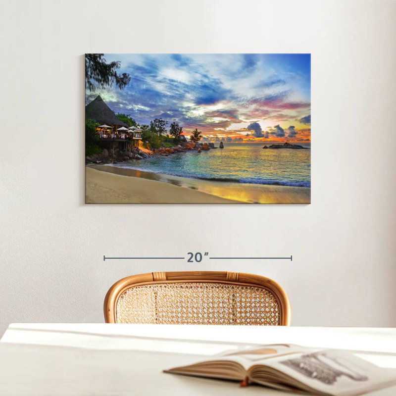 Gillard Cafe At Sunset, 16" H x 24" W