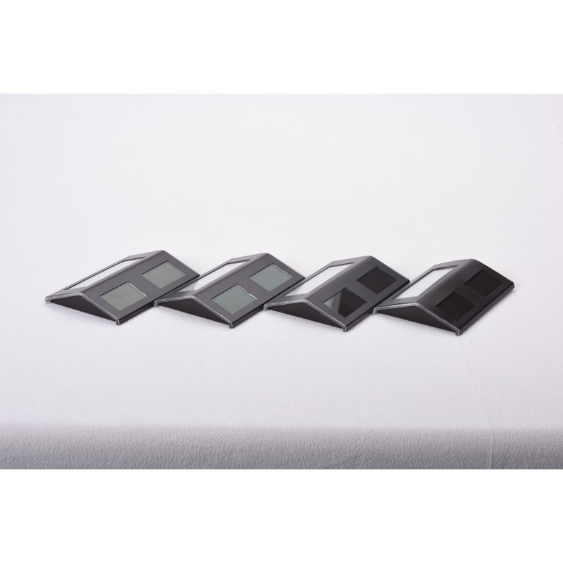 Bronze Solar Powered LED Outdoor Deck Floodlights, Set of 4