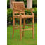 Maiden Lane Outdoor Teak Bar Stool