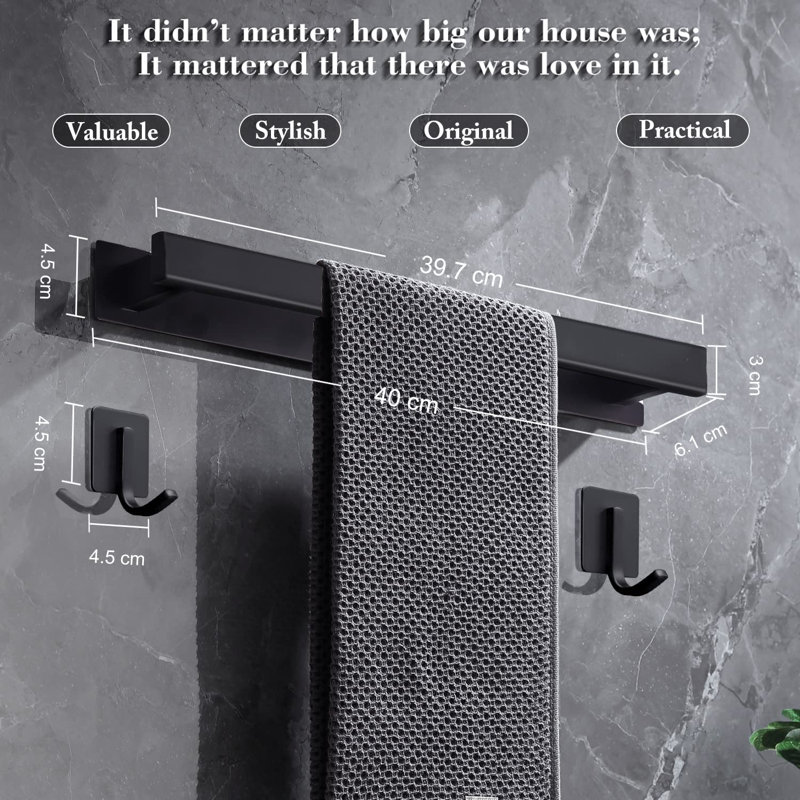 Anarosa 40cm 1 Wall Towel Bar