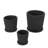 Cole And Grey 3 Piece Ceramic Ribbed Planter With Attached Saucer Set-1514213204