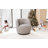 Hadriel Boucle Swivel Barrel Chair-1251603730