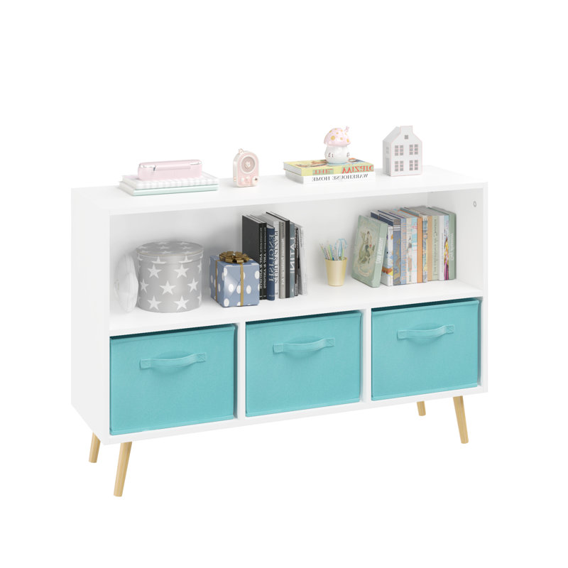 Bibliothèque Zelda, Blanc / bleu