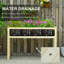 Poste de travail rectangulaire pour jardin pliant