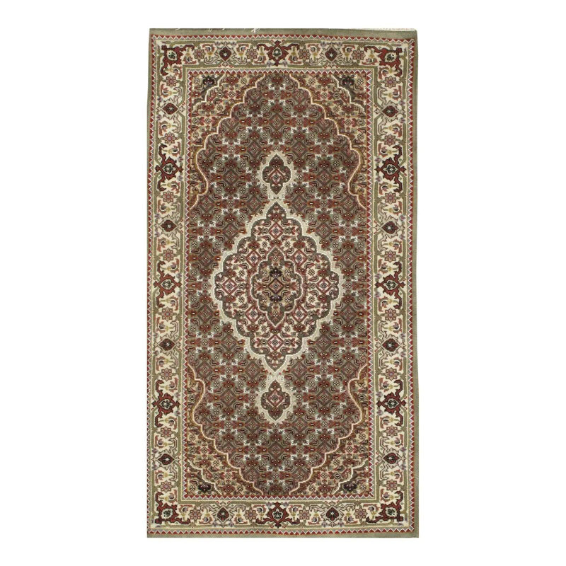 Lowney Cotton Oriental Area Rug in Brown