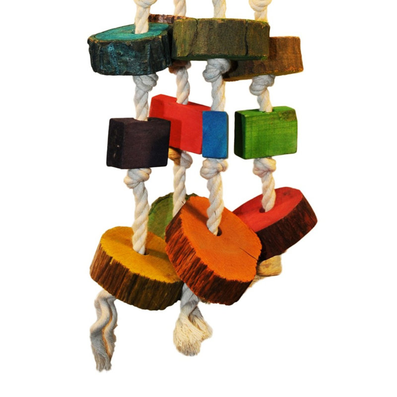 Cercles de bois colorés Happy Beaks