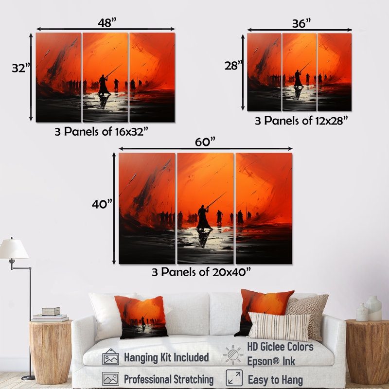 African Zulu Dance II - art mural tribal africain, Toile tendue, H 32 po x l 48 po