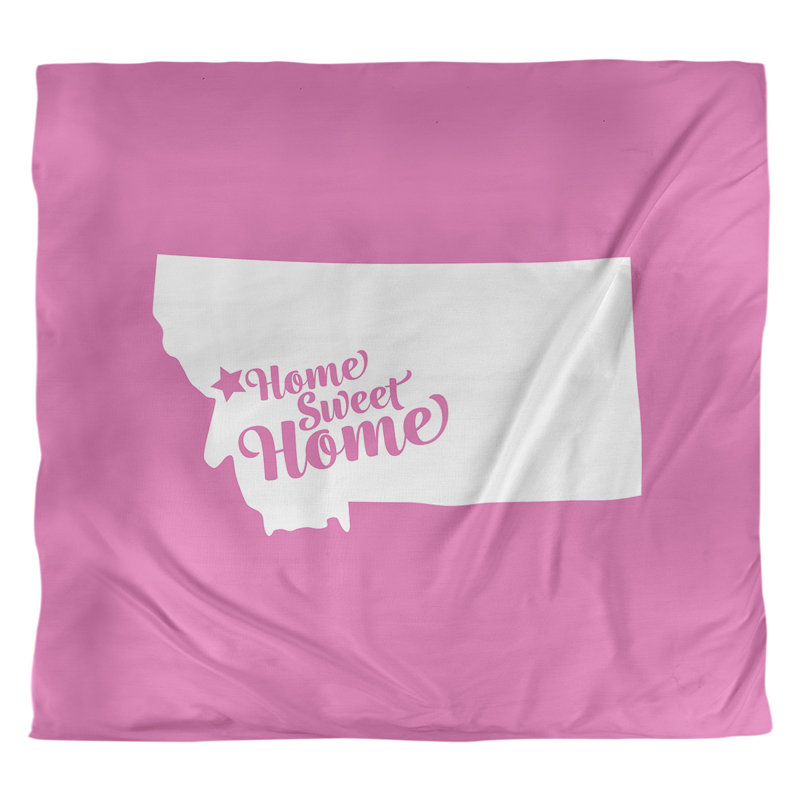 Housse de couette missoula doux, Housse de couette pour très grand lit, Rose, Microfibre