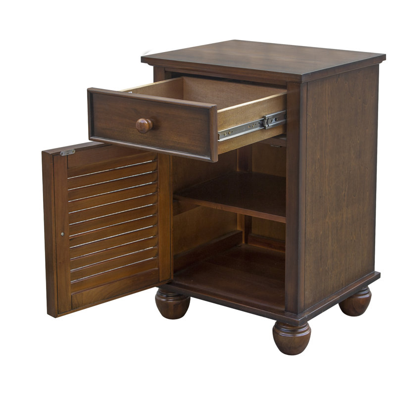 Jamarais 20'' W Solid Wood Nightstand