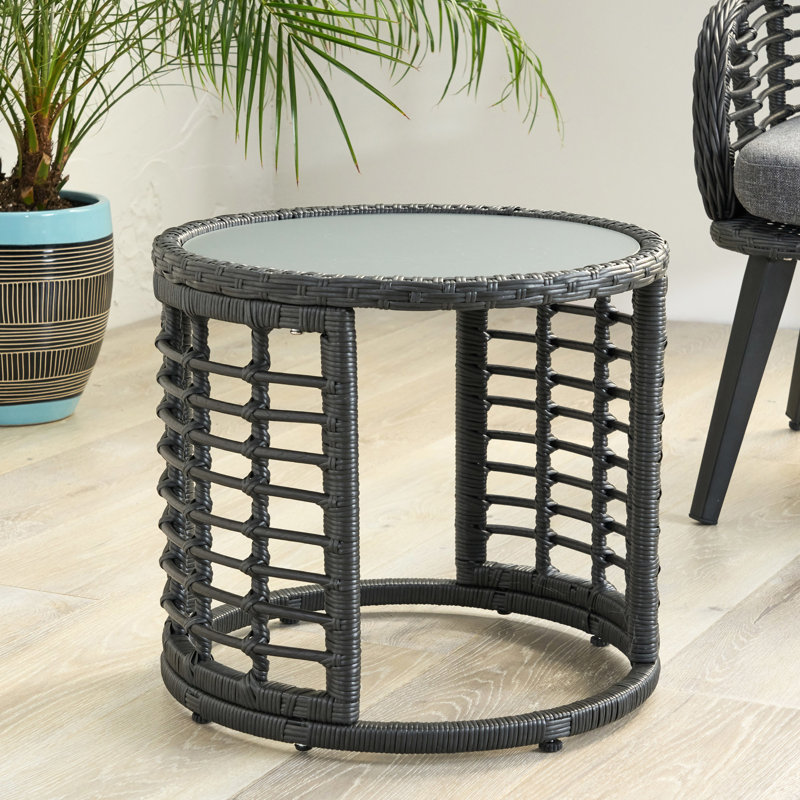 Table d'appoint grise, profondeur 17,94 po x largeur 15,86 po, 11,79 lb, table de support pour boissons - artisanat, l 17,94 po de largeur 15,8 po de hauteur, 11,9 lb, support