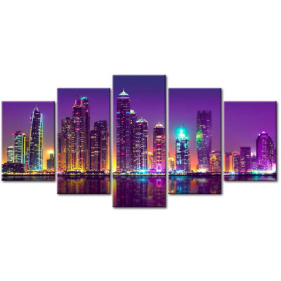 " Purple Nights " 5 - Pieces