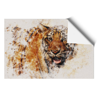 Tiger Watercolour - Frameless Print