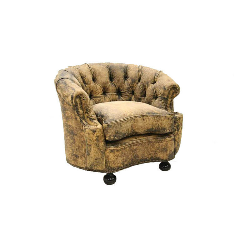 Chesterfield Chair, Tennison Dove, Ebony, Old Gold E