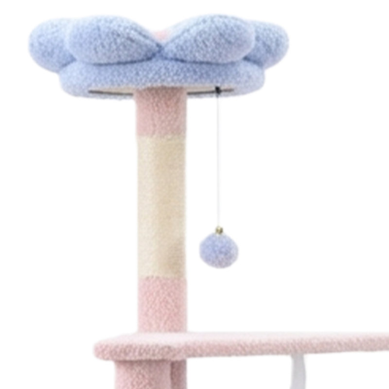 Arbre à chat 56 po avec coussin amovible et hamac