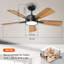 Ventilateur de plafond à DEL à intensité variable de 46 po Ayan-106907616