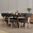 Solid Wood Dining Table Set Farmhouse Extendable Dining Table And Upholstered Chair For Dining Room/Kitchen-110843346-110843348-110843351