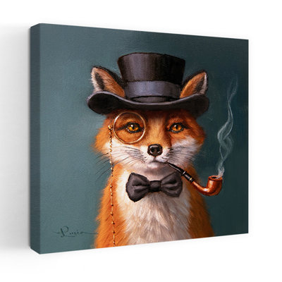 The Charming Mr. Fox Contemporary Fox Urban Forest Art