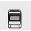 Charmante table d'appoint en métal et en verre avec insert en rotin pour des espaces élégants