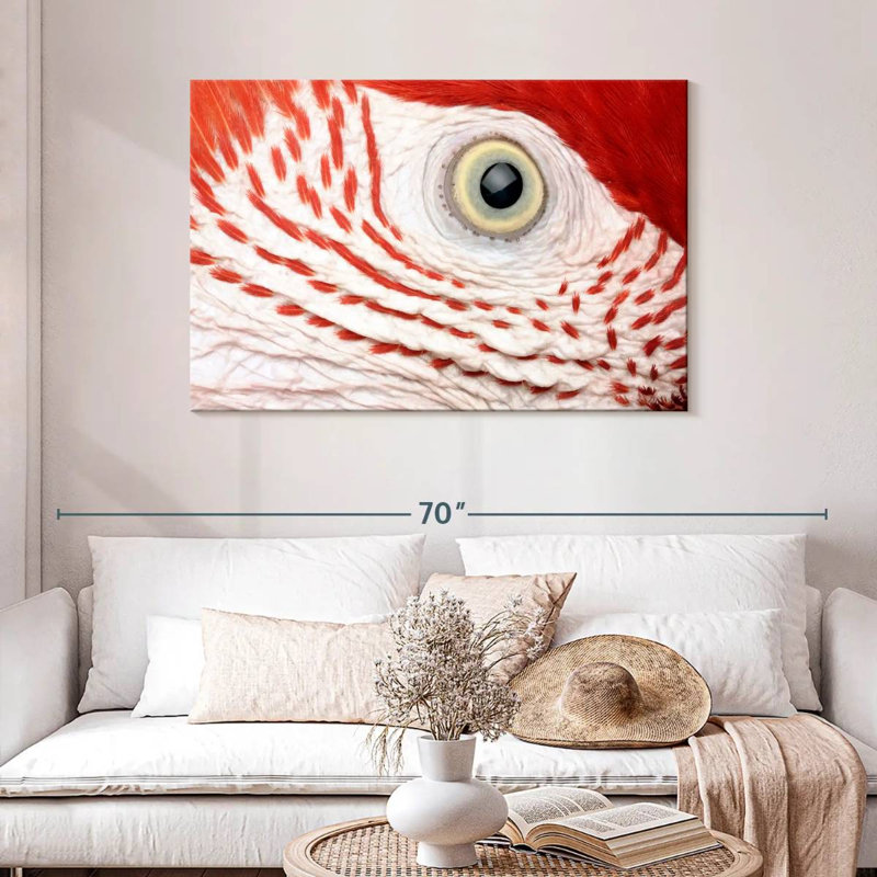 Brampt Macaw Parrot Eye, 30" H x 45" W