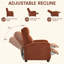 Fauteuil inclinable manuel moderne et doux au toucher, recouvert de tissu velours côtelé-1884987144