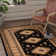 Tapis noir / brun Juana