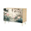 Buffet Buffet avec rangement Serene Lotus Pond Green Leaves Bamboo