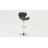 Guajardo Contemporary Vinyl Adjustable Barstool with Curved Back & Chrome Base-591391313