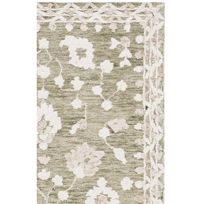 Marquee 503 Area Rug In Green / Ivory