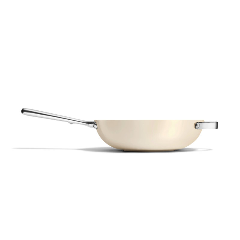 Caraway Nonstick Ceramic Fry Pan, Cream, 12"