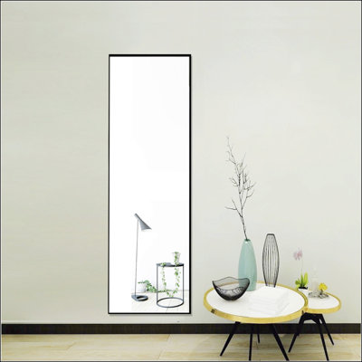Miroir pleine grandeur trempé de 59 po x 16 po avec support