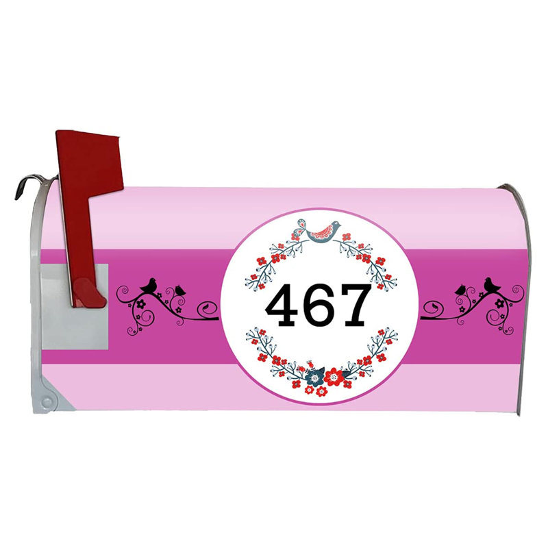 Couvercle de boîte aux lettres, H 25,5 po x l 20,75 po x P 2 po, Rose