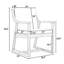 Ensemble de 2 fauteuils d'extérieur résistants aux intempéries avec coussins amovibles - idéal pour les ensembles de salle à manger de patio-1077229645