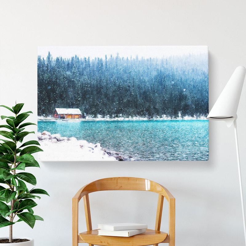Lake Louise In Banff Canada - Wrapped Canvas, 60cm H x 91cm W x 3cm D