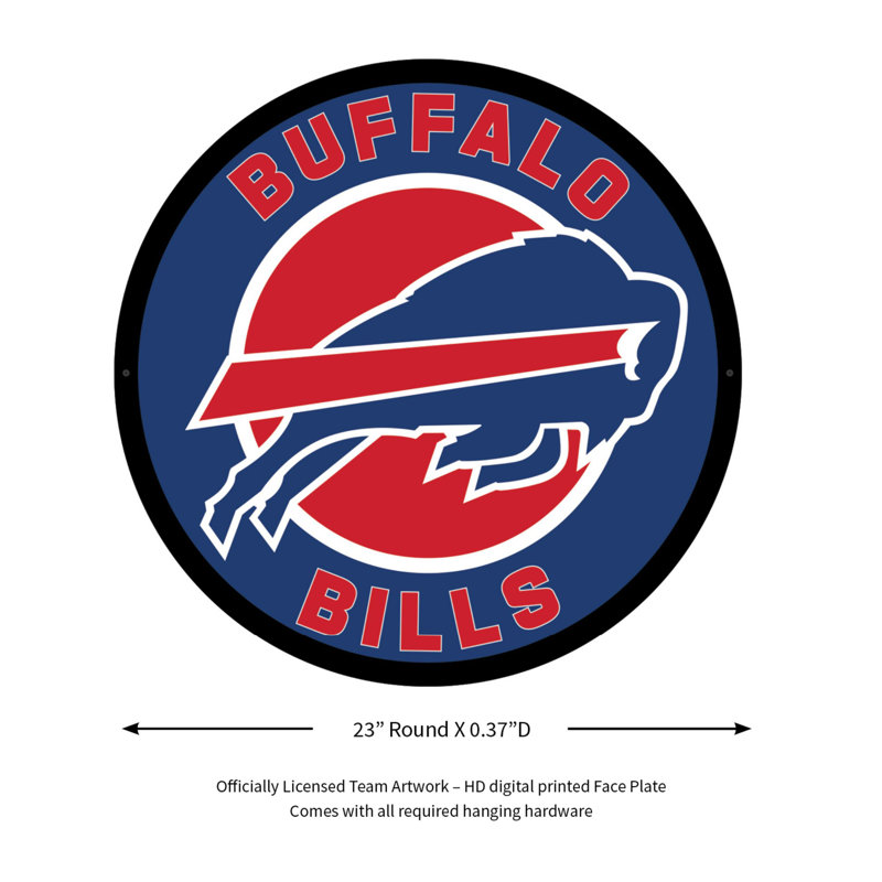 Plaque murale lumineuse NFL, Bills de Buffalo