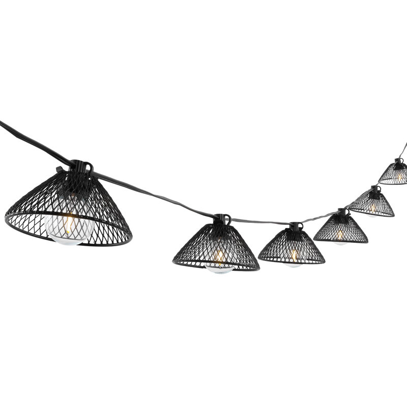 Wallis Outdoor 10 - Bulb 120'' Plug-in Shaded String Light