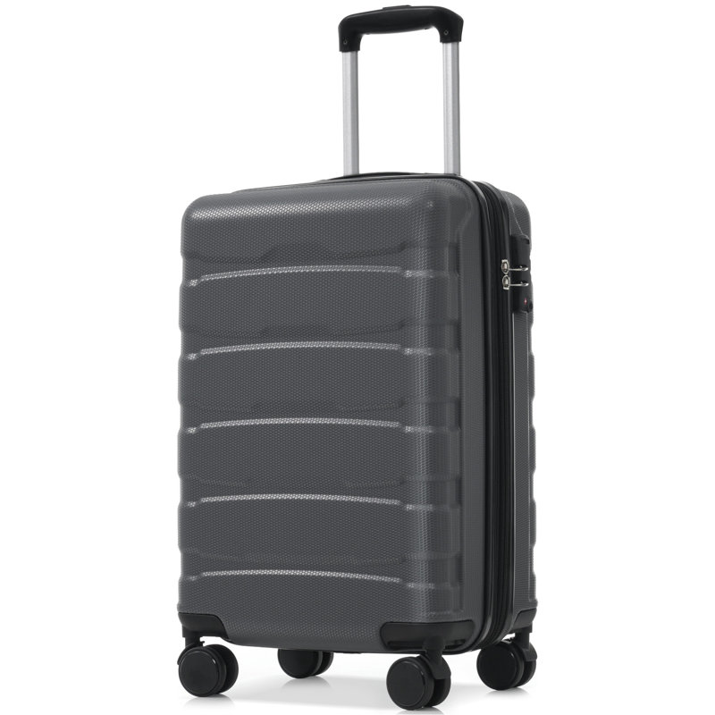 Valise de transport rigide en ABS 20 po, valise de voyage extensible durable avec roulettes pivotantes, verrou TSA