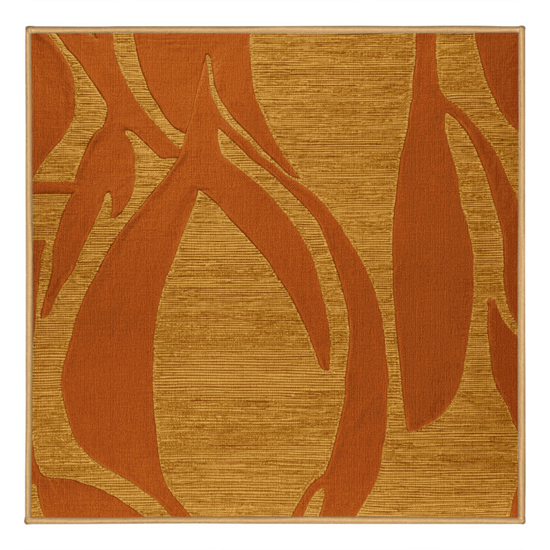 Tapis abstrait lavable à la machine, Carré 3 pi