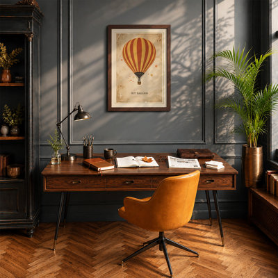 Hot Balloon Vintage - Framed Print