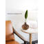  Vase en céramique à aspect bois, vase décoratif pour tige simple, décoration de maison, de mariage, de bureau, de café, 4,5 po de diamètre et 4 po de hauteur, ensemble de 4