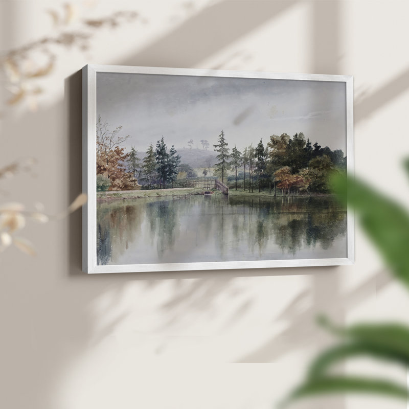 Paysages rétro - CXL III - impression encadrée - réaménageable, H 11 po x l 14 po, Blanc