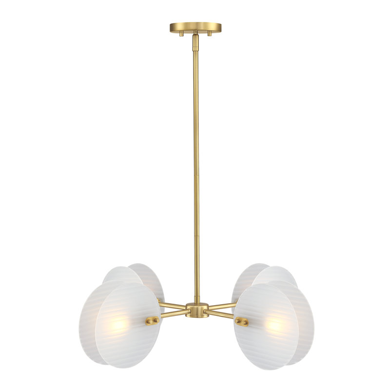 Klorissa 4 - Light Steel Dimmable Round / Oval Chandelier