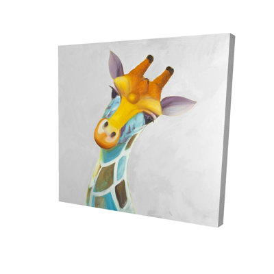 Toile girafe colorée | Animaux d'Afrique