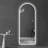 LED Full Length Wall Mirror With Symmetrical Arch Design, Frosted Glass Border, And Dimmable 3 Color Temperature Lighting