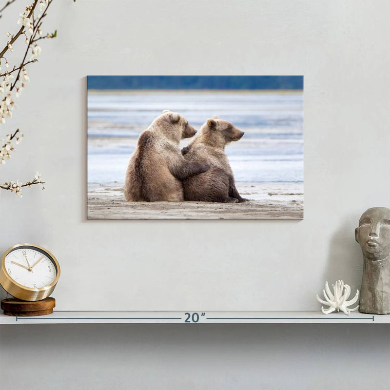 Brampt Bear Cub Siblings, 8" H x 12" W
