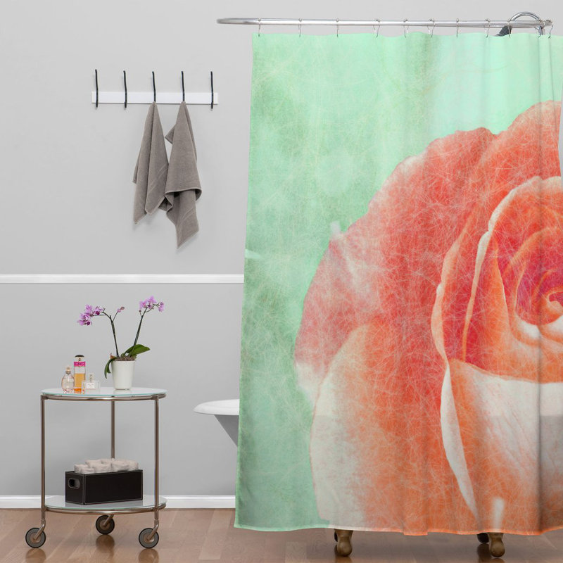 Ensemble de rideau de douche Studebaker, Vert / Rouge