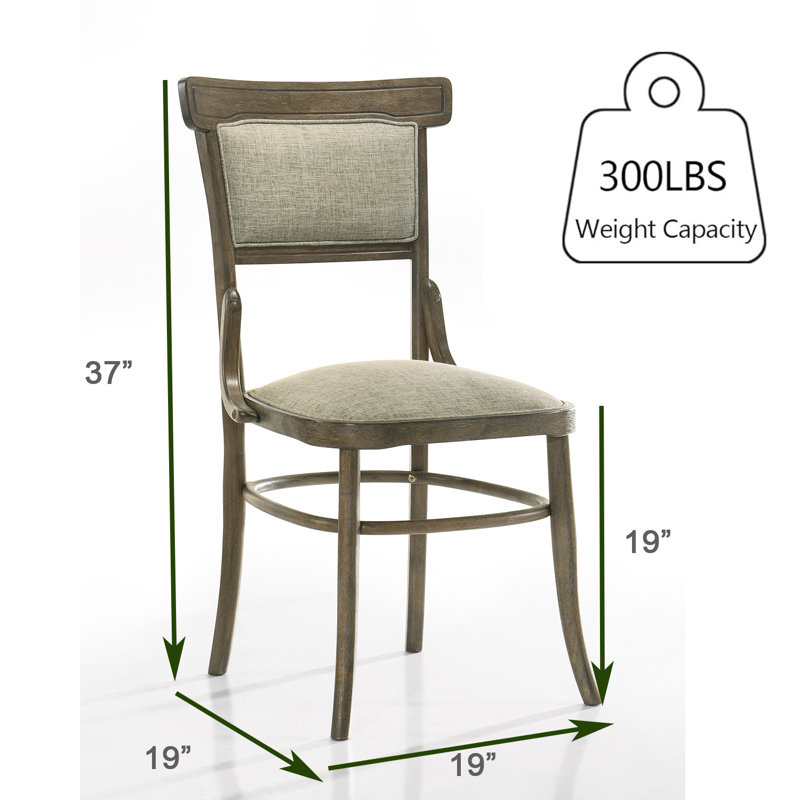 Chaise de salle à manger rembourrée en polyester Baldina