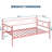 Twin Size Metal Daybed With Trundle Stylish Headboard Premium Steel Slat Support Multifunctional Bed Frame For Bedroom Living Room Guest Room-1483728360