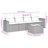 Vidaxl Garden Sofa Set Black, Cream White