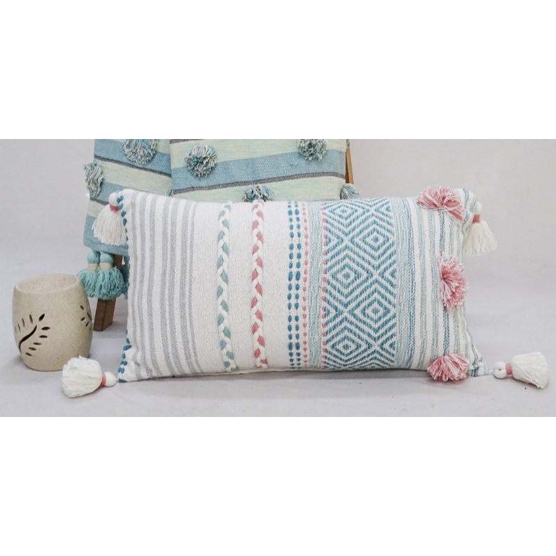 Bhawna's Fusion Rectangular Cotton Pillow Cover & Insert