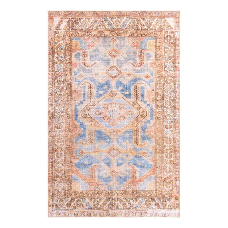 Bernabe Chenille Geometric Indoor Rug, Rectangle 5' x 8'